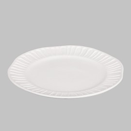 Stoneware Fluted Dinner Plate